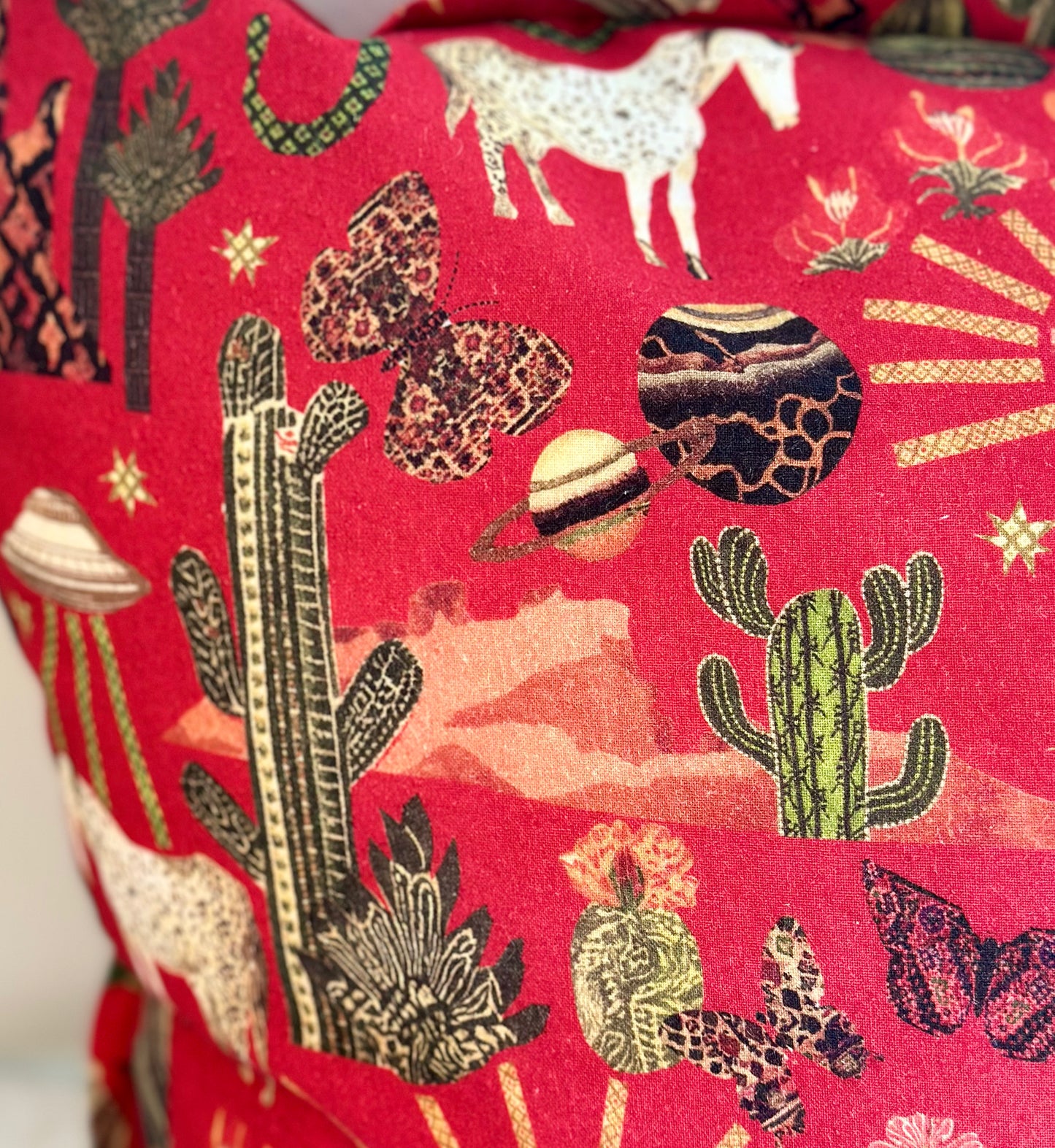 The Western Pillow - Paprika