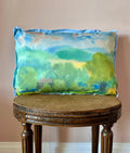 The European Landscape Watercolor Pillow No.1  ᨒ↟ 𖠰ᯓ.°_