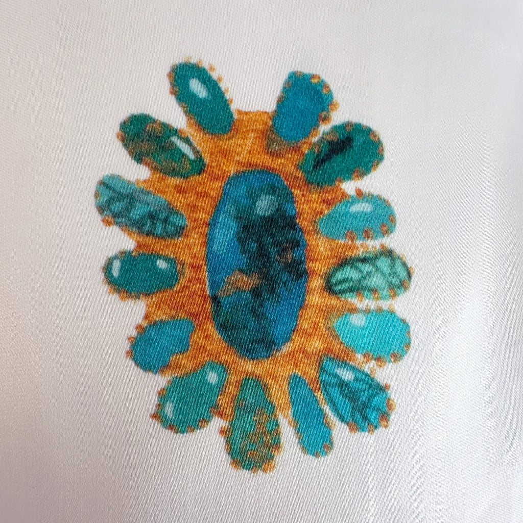 The Turquoise Gem Pillow