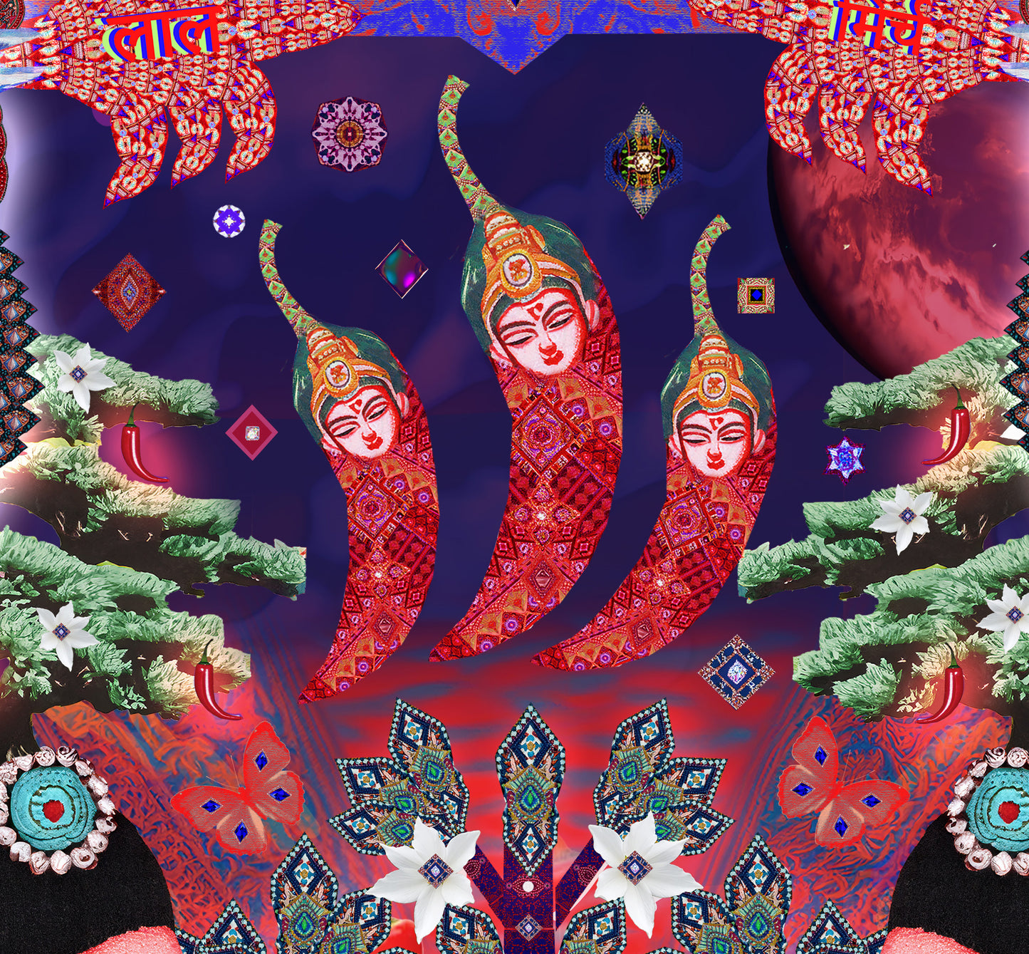 The Sacred Serrano Pillow 18"