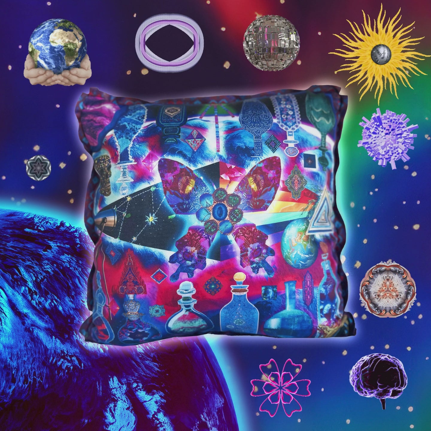 The Sciences Pillow 🧬☢⋆.˚⚕⚛︎