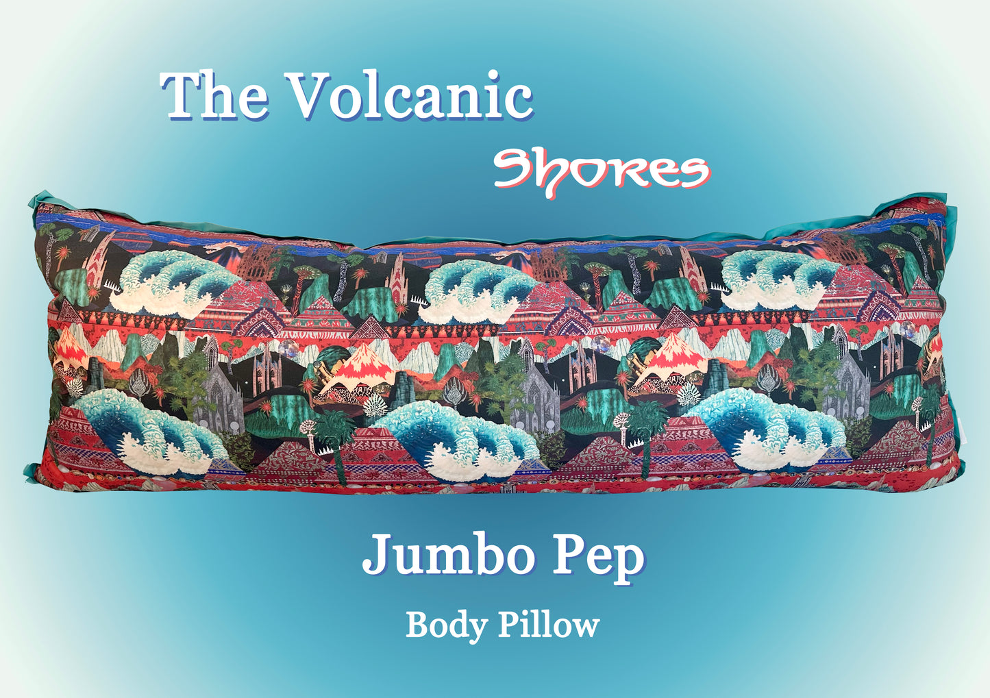 The Volcanic Shores JUMBO Body Pillow